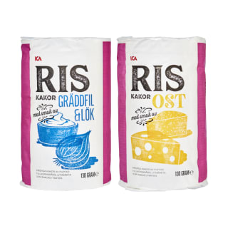 Ryžių paplotėliai ICA, 130 g (2 rūšys) Ryžių paplotėliai ICA, 130 g (2 rūšys)