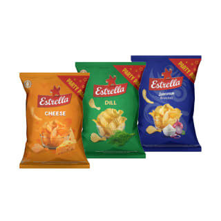 Bulvių traškučiai ESTRELLA, 180 g (7 rūšys)