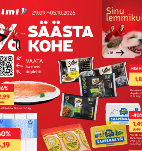Rimi kliendileht 29.09-05.10