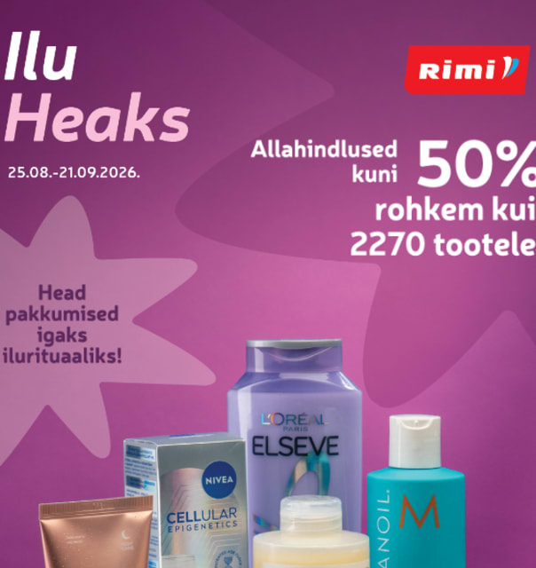 Rimi ilukataloog 25.08-21.09.2026