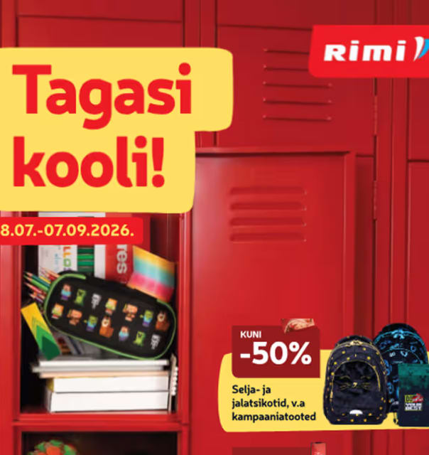 Rimi koolikataloog 28.07-07.09.2026