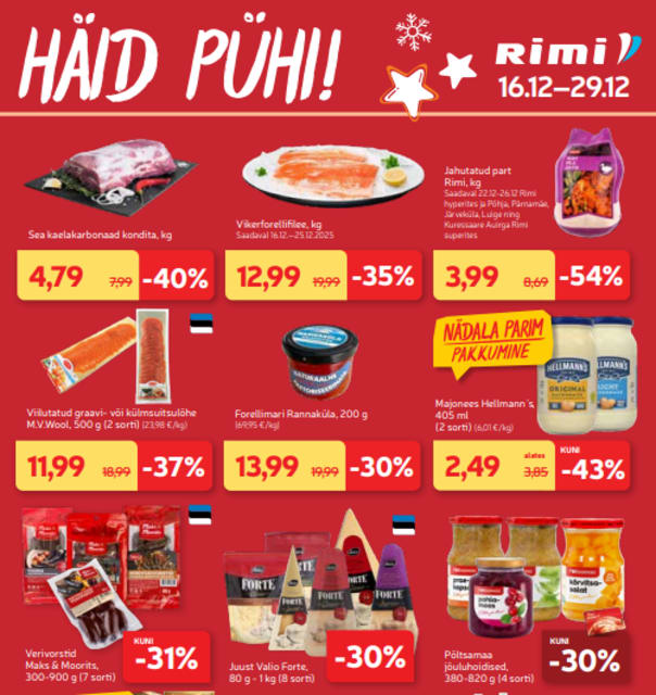 Rimi kliendileht 16.12–29.12