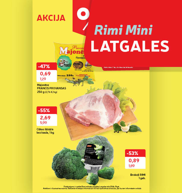 Rimi Mini Latgales 256b akciju buklets 16.12.-29.12.2025.