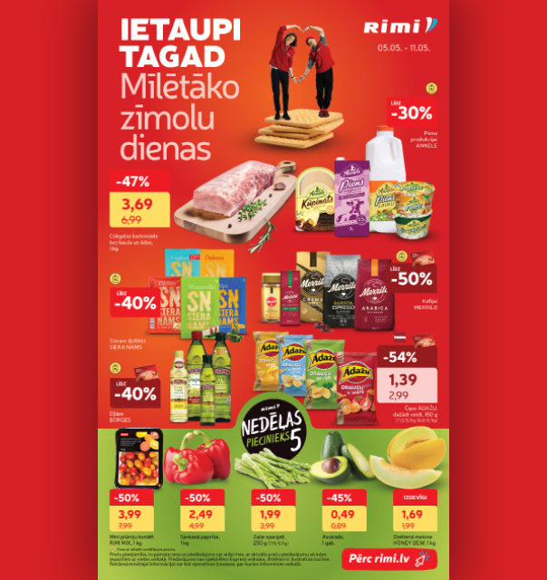 Rimi akciju buklets 05.05.-11.05.2026.