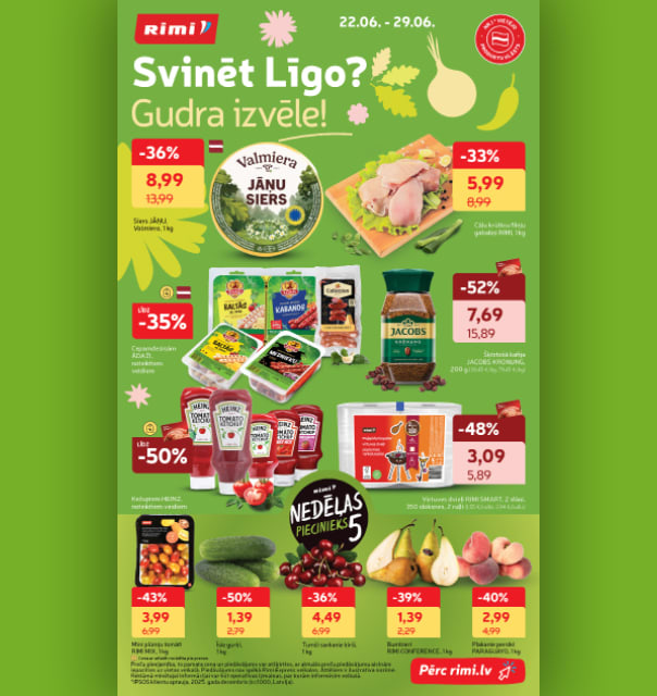 Rimi akciju buklets 22.06.-29.06.