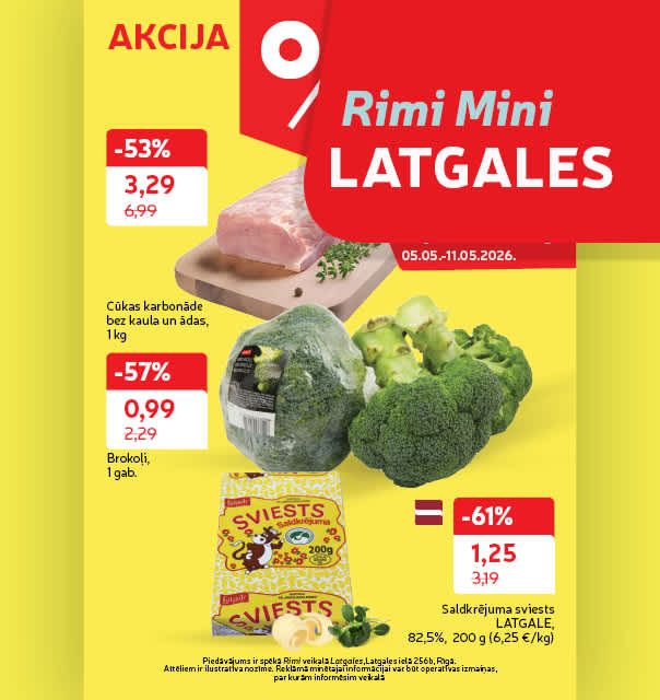 Rimi Mini Latgales 256b akciju buklets 05.05.-11.05.2026.