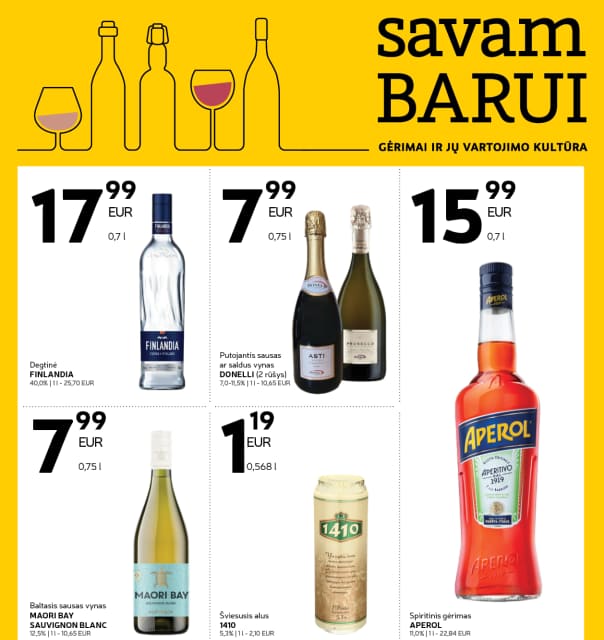 Alkoholinių gėrimų asortimento katalogas Nr. 15