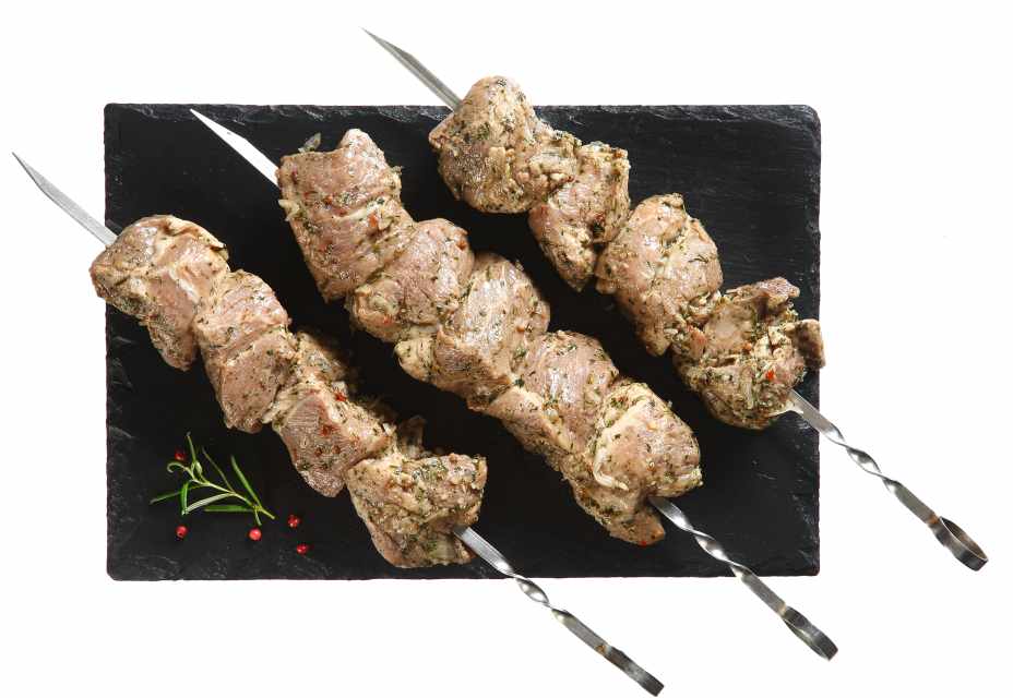 Gruziniškas kiaulienos sprandinės šašlykas