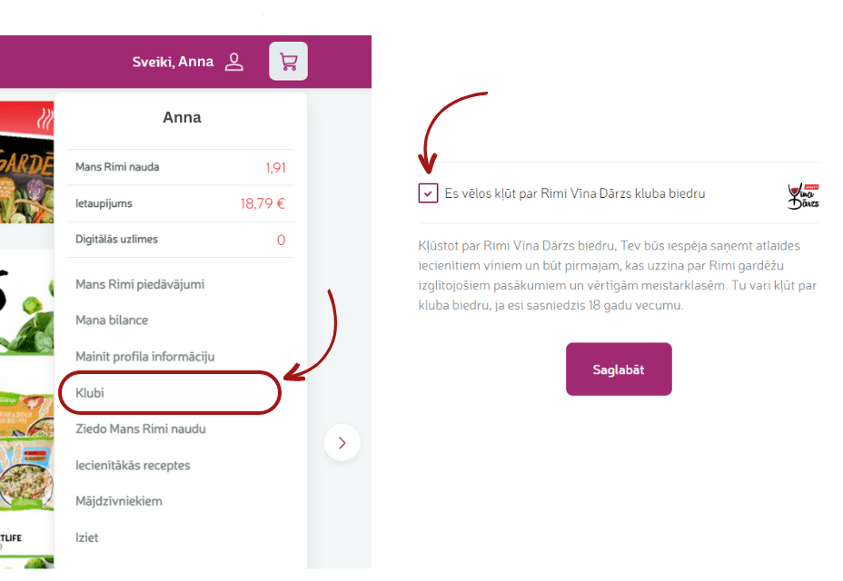 Reģistrēties Vīna Dārzs klubam