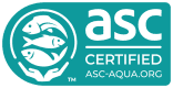 Seafood farmed in ASC-certified farms
