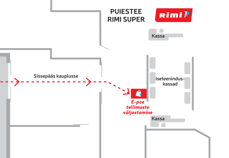 Tartu puiestee Rimi e-poe kaupluse väljastuspunkt