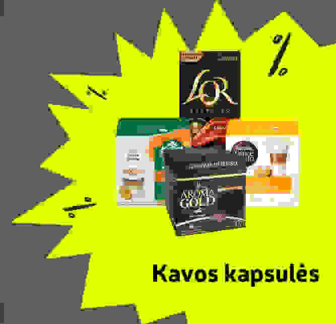 Kavos kapsulės -40 %