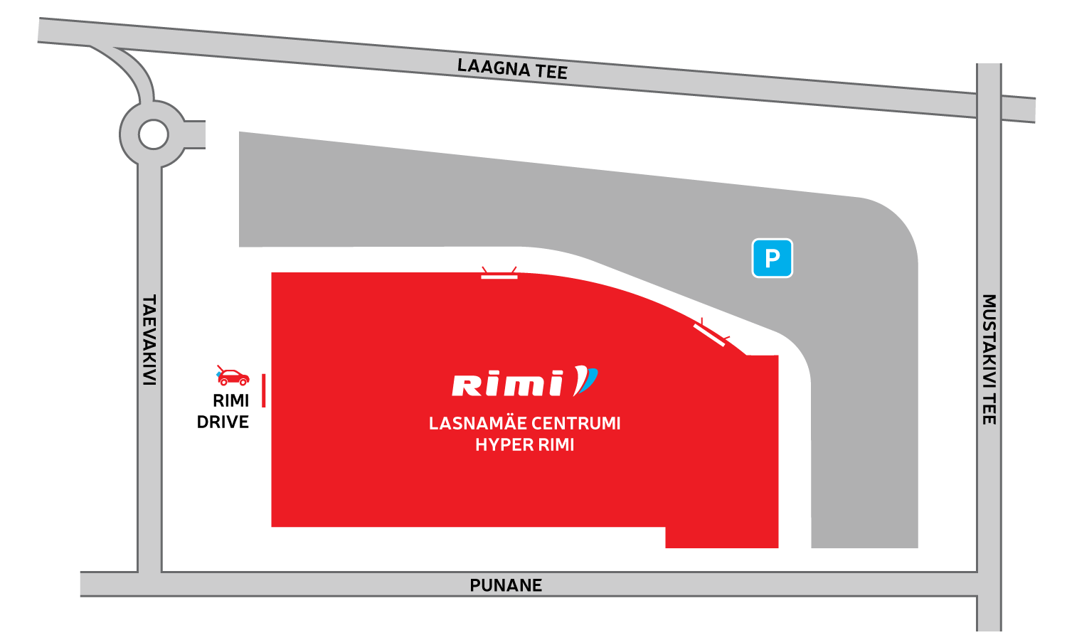 Lasnamäe Centrumi hyper Rimi мобильной Drive