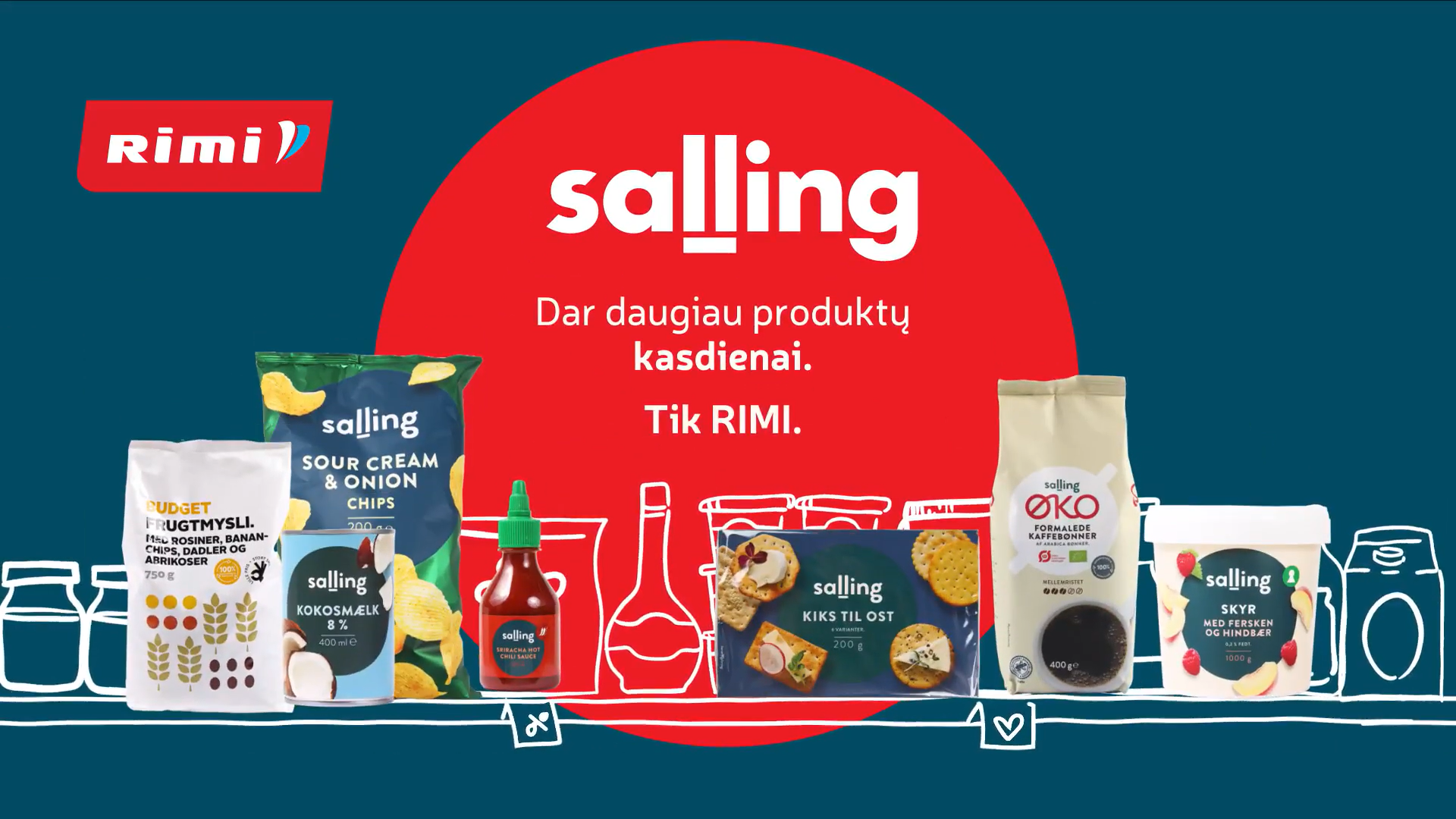 „Salling“ - išskirtiniai produktai tik RIMI