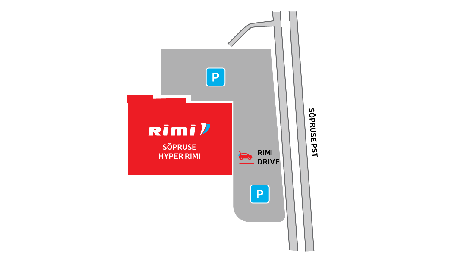 Sõpruse hyper Rimi мобильной Drive