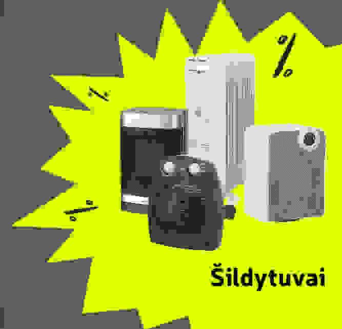 Šildytuvai -50 %