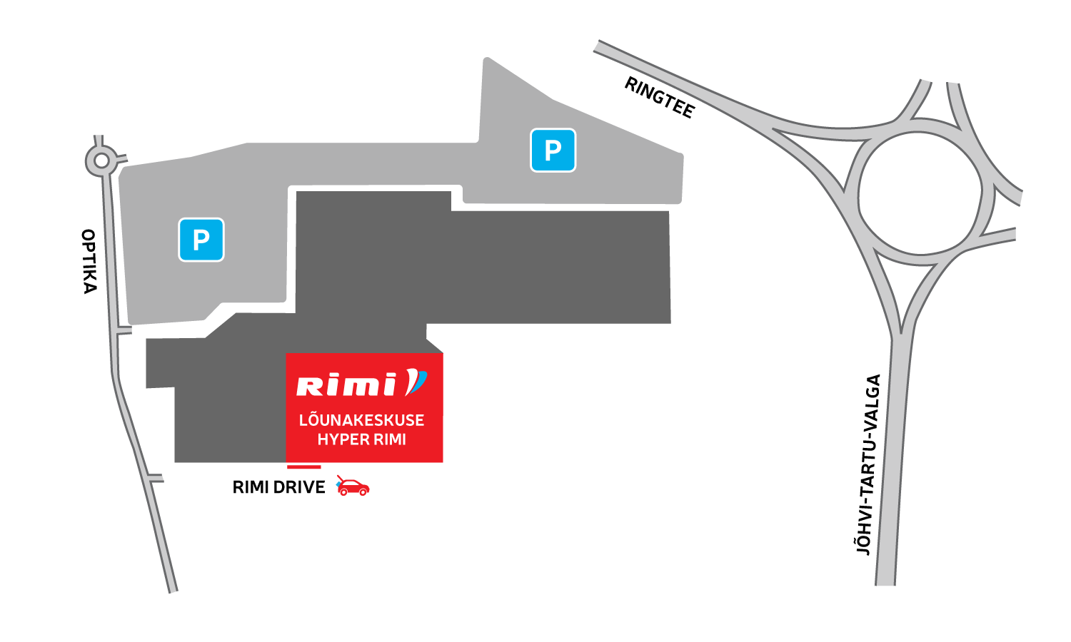 Lõunakeskuse hyper Rimi mobiilne Drive