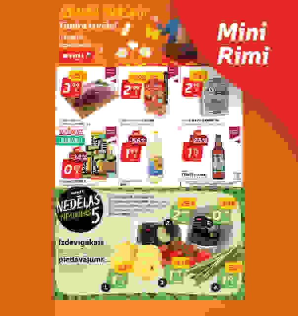Mini Rimi akciju buklets 22.04.-28.04.2025.