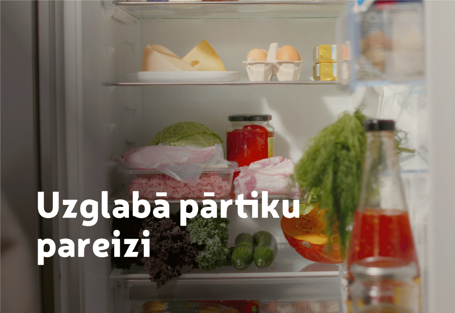 Uzgalabā pārtiku pārdomāti