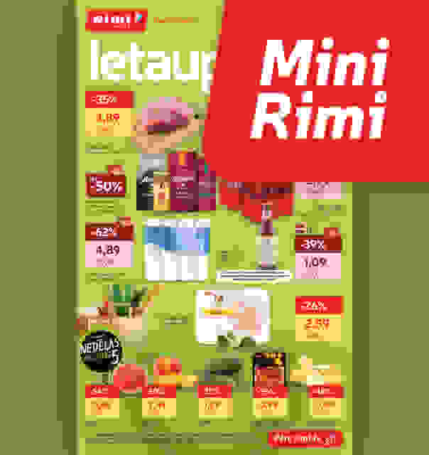 Mini Rimi akciju buklets 15.07.-21.07.2025.