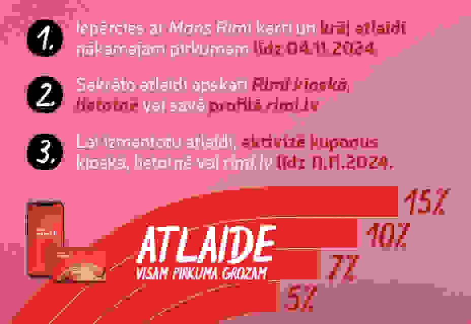 Uzzini savu atlaidi