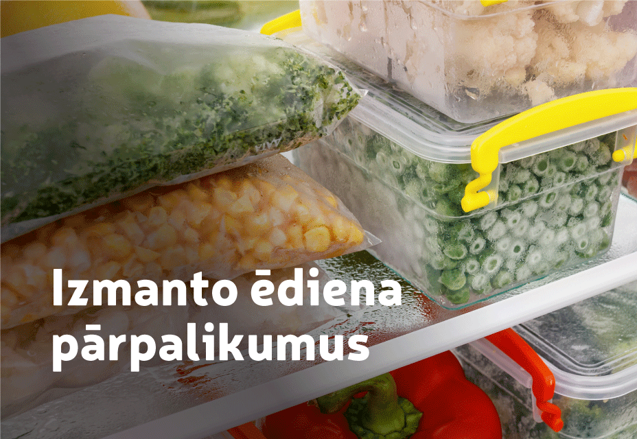 Izmanto ēdienu pārpalikumus