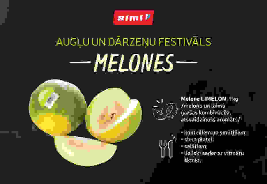 Melone ar laima garšu
