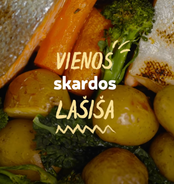 Vienos skardos lašiša