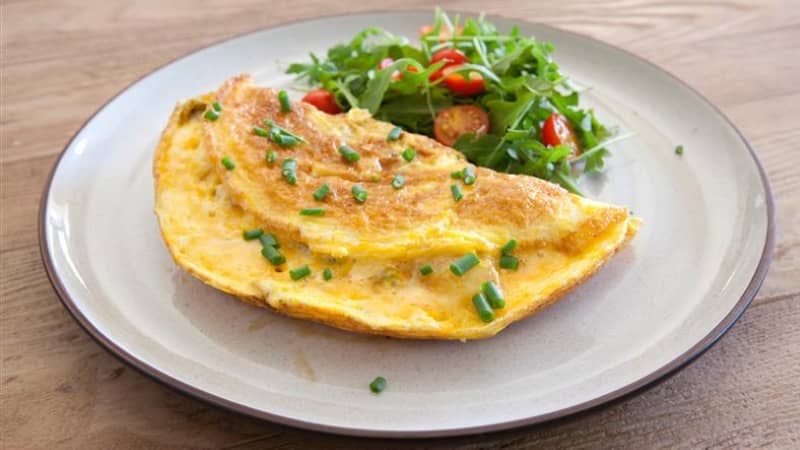 Omletes recepte