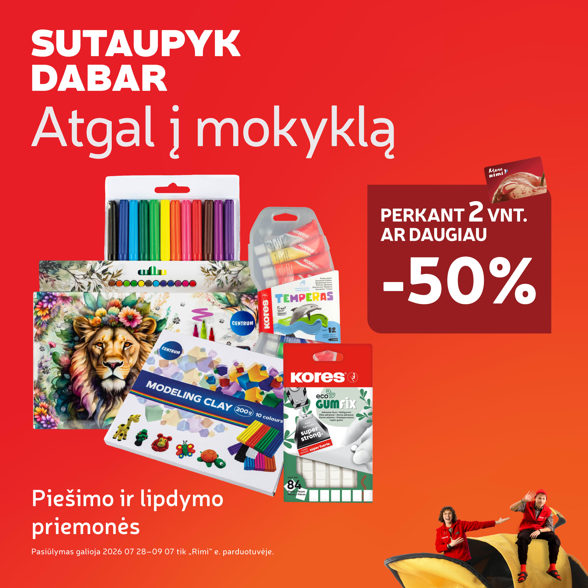 Piešimo ir lipdymo priemonės