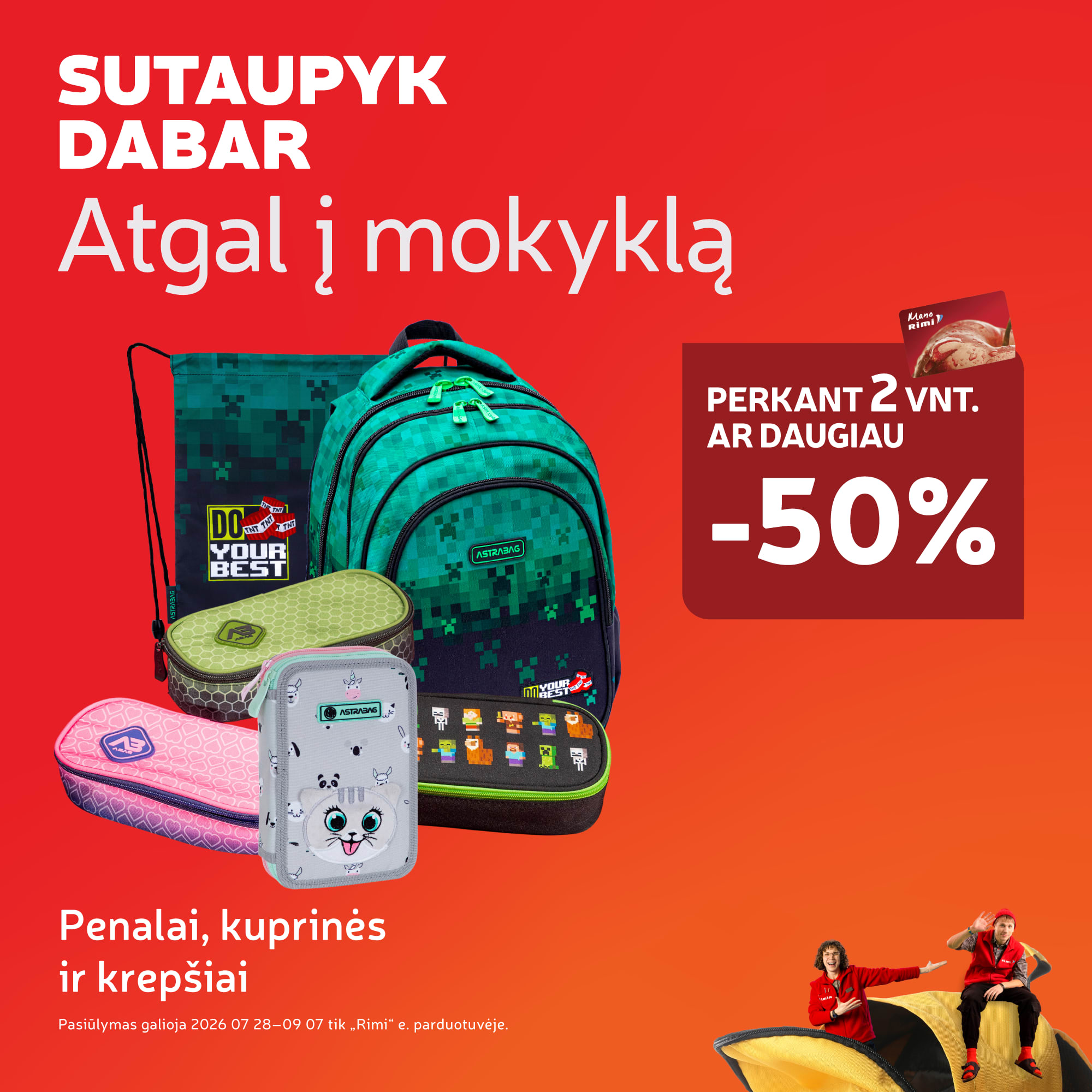 Penalai, kuprinės ir krepšiai