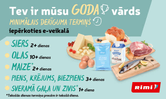 Vienmēr saņemsi produktu ar labiem derīguma termiņiem