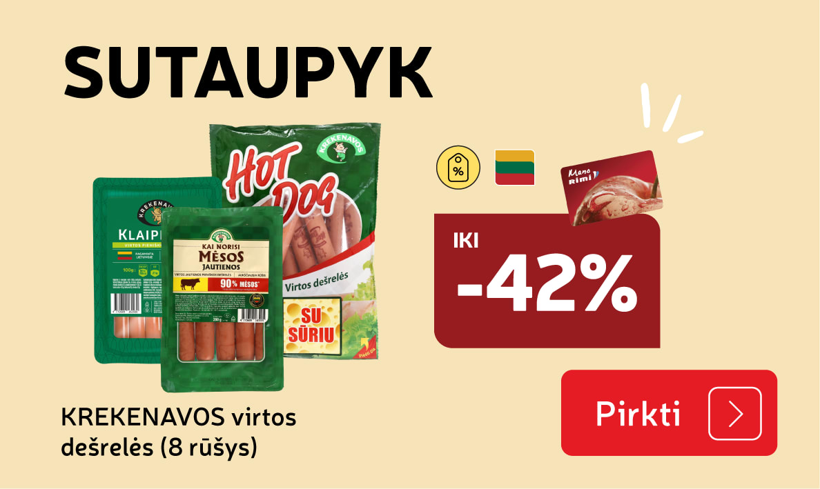 KREKENAVOS virtos  dešrelės