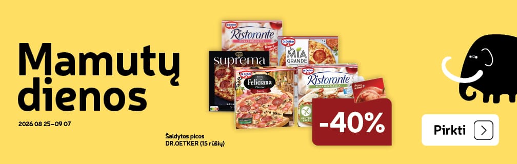 Šaldytos picos DR.OETKER (15 rūšių