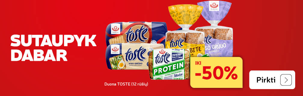 Duona TOSTE (12 rūšių)