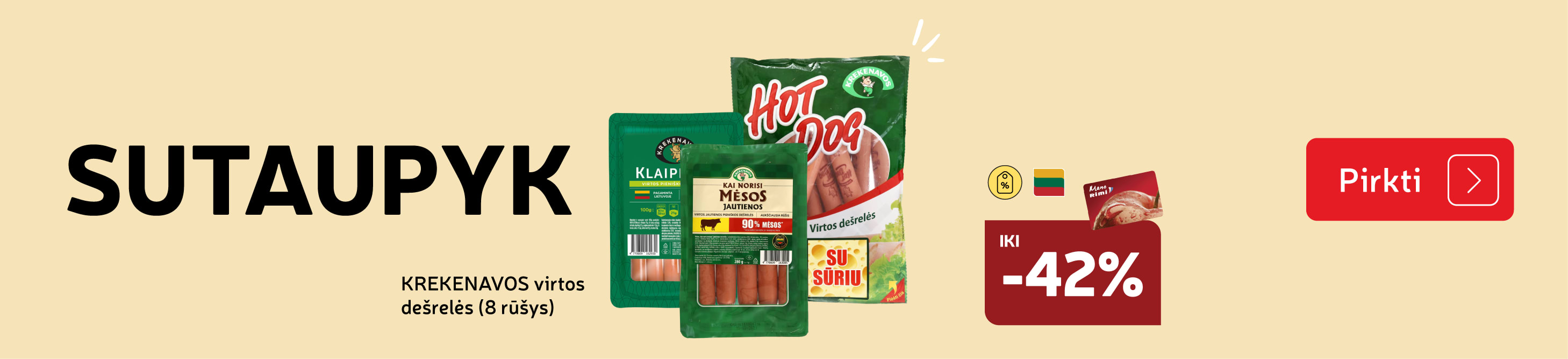 KREKENAVOS virtos  dešrelės