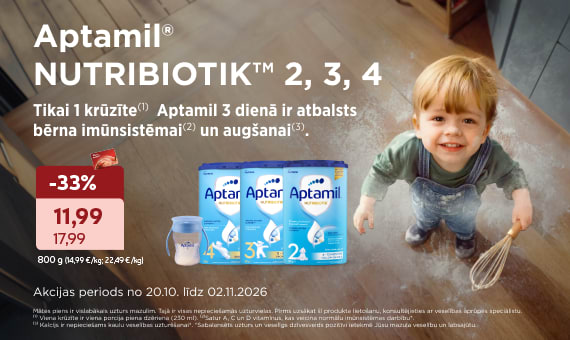 Aptamil akcijas piedāvājums