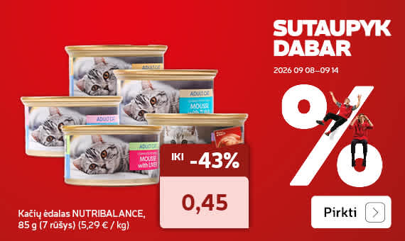Kačių ėdalas NUTRIBALANCE, 85 g (7 rūšys)