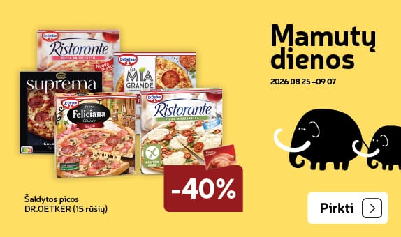 Šaldytos picos DR.OETKER (15 rūšių