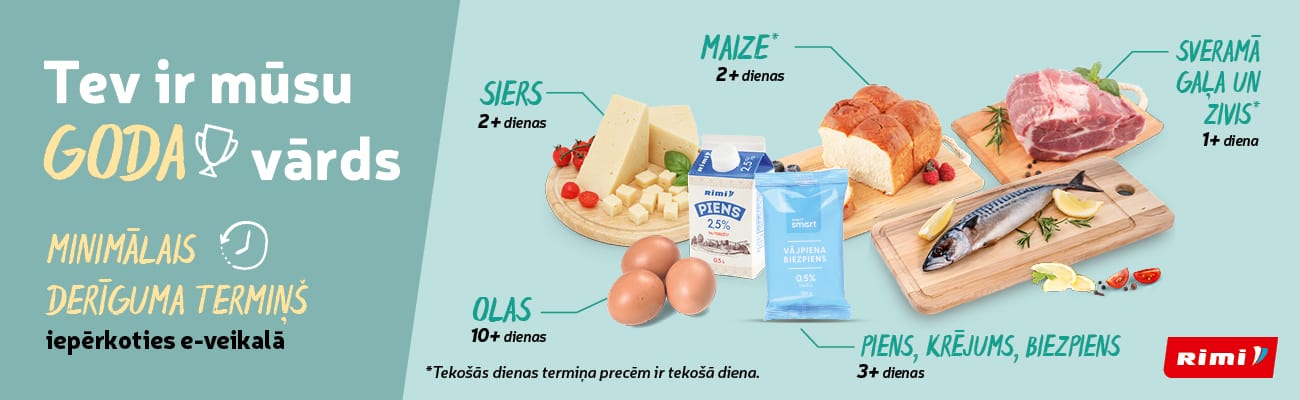 Vienmēr saņemsi produktu ar labiem derīguma termiņiem