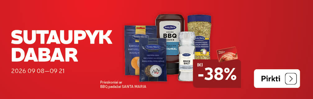 Prieskoniai ar   BBQ padažai SANTA  MARIA