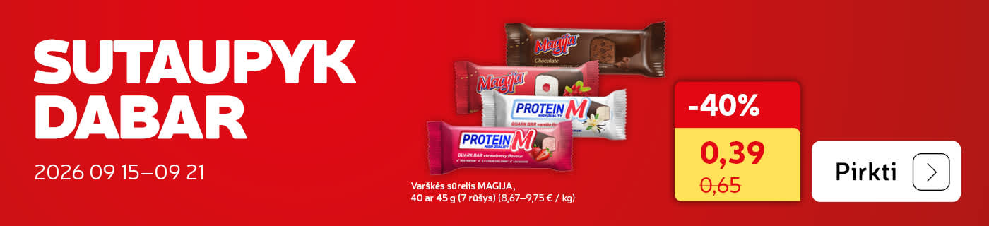 Varškės sūrelis MAGIJA, 40 ar 45 g (7 rūšys)