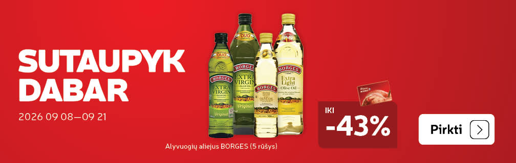Alyvuogių aliejus BORGES (5 rūšys)