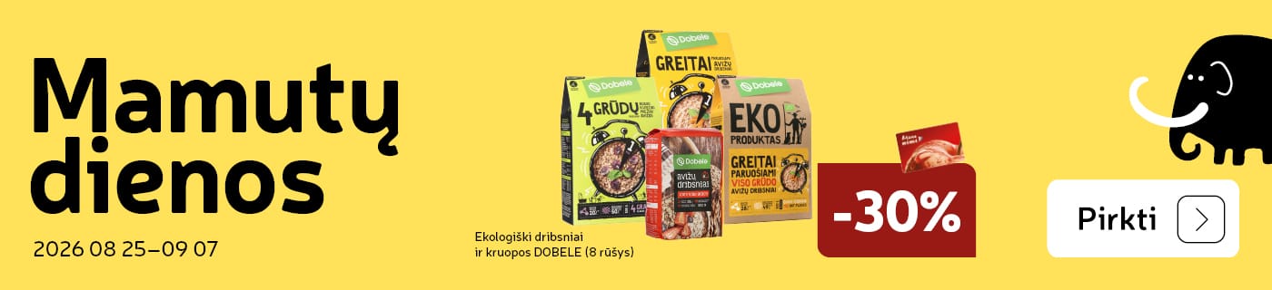 Ekologiški dribsniai ir kruopos DOBELE  (8 rūšys)