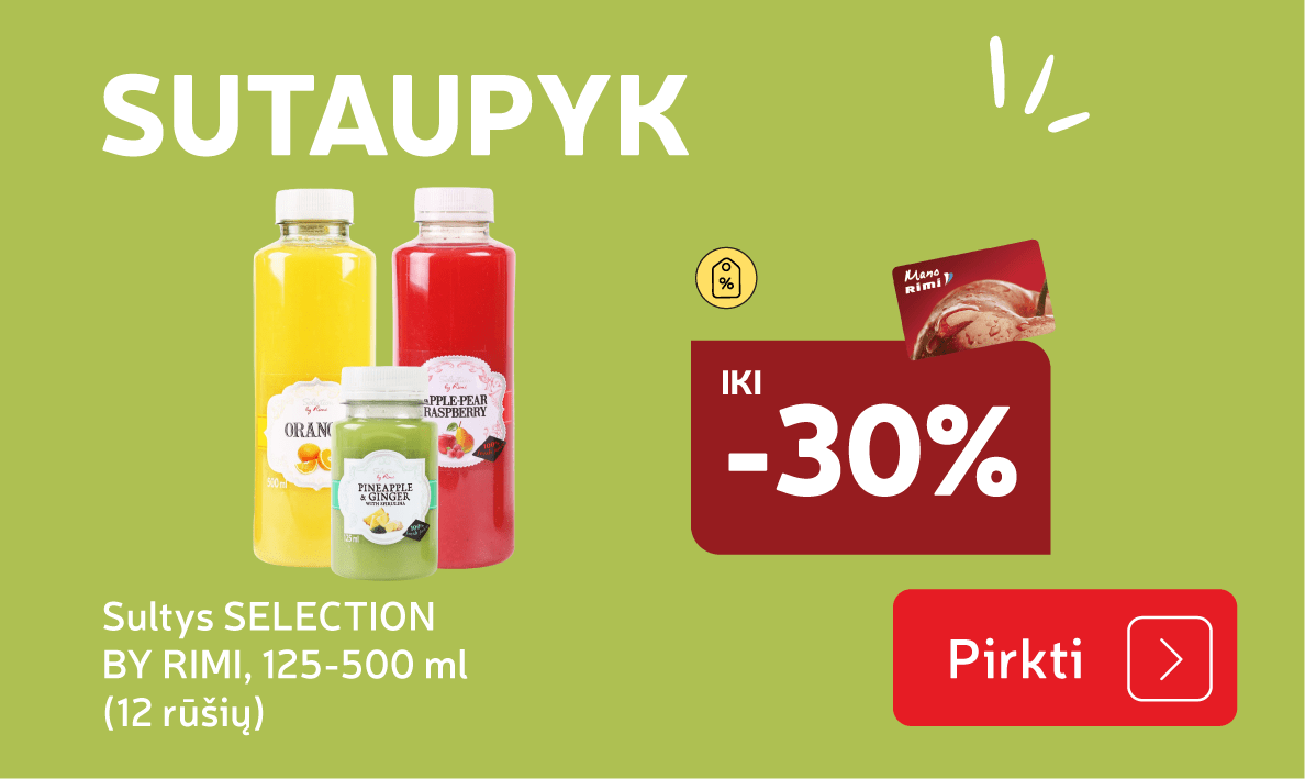 Sultys SELECTION  BY RIMI, 125-500 ml  (12 rūšių)