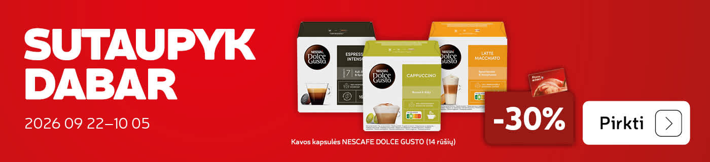 Kavos kapsulės NESCAFE DOLCE -IKI32%