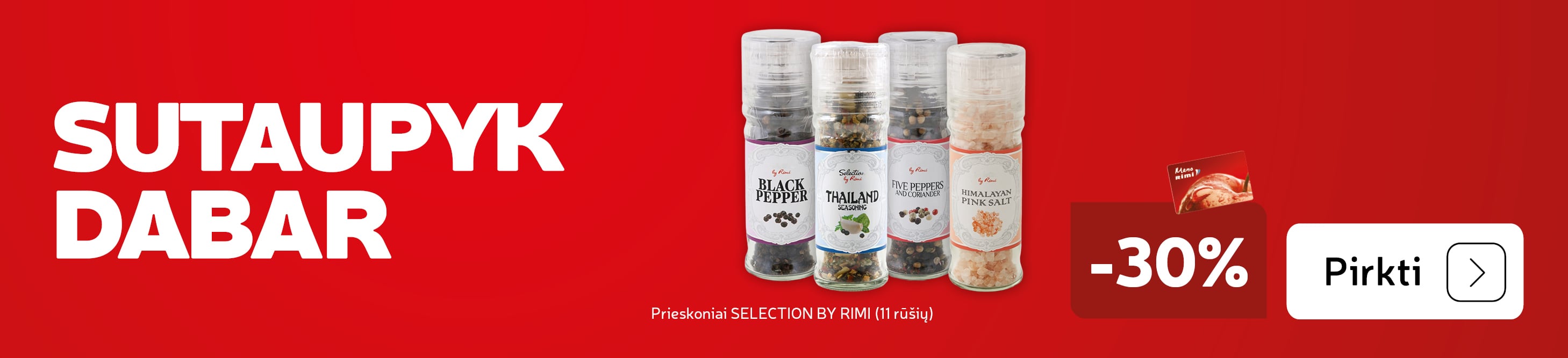 Prieskoniai SELECTION BY RIMI - 32% (11 rūšių)