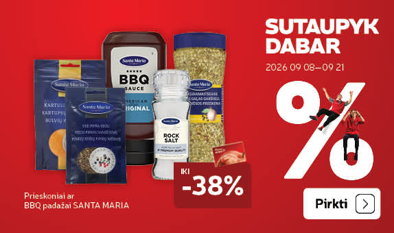 Prieskoniai ar   BBQ padažai SANTA  MARIA