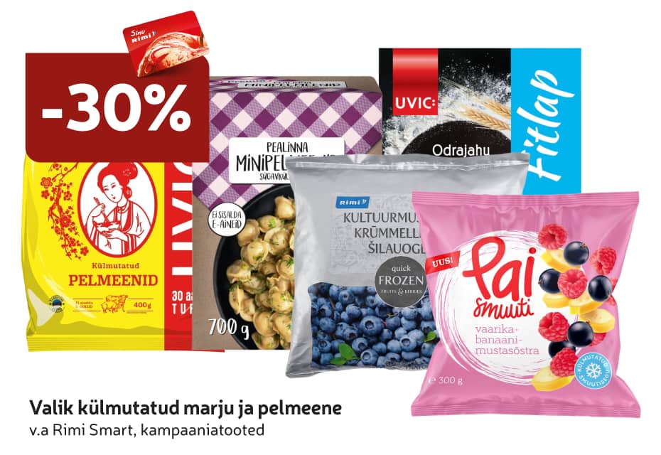 Valik külmutatud marju ja pelmeene -30%