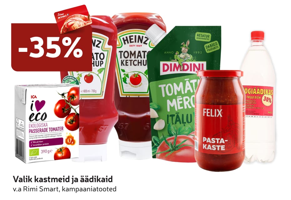 Valik kastmeid ja äädikaid -35%